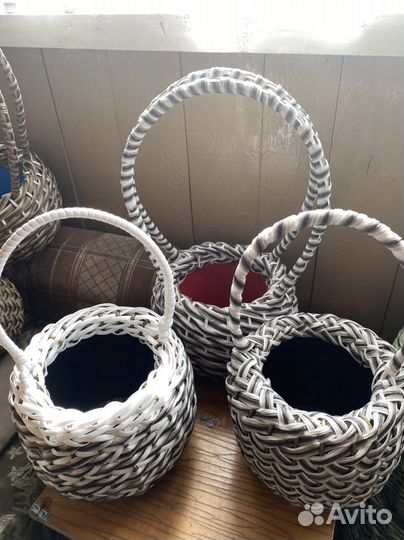Корзина из ротанга