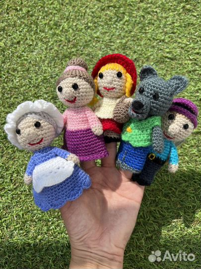 Вязаный пальчиковый театр «Красная шапочка»