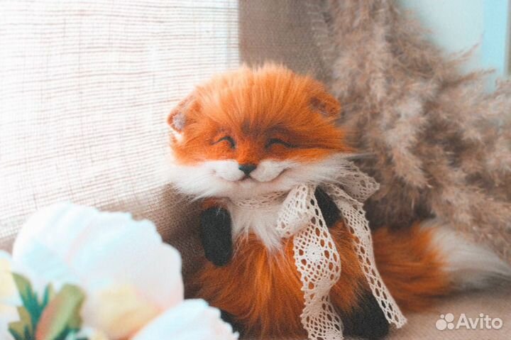 Игрушка ручной работы лиса