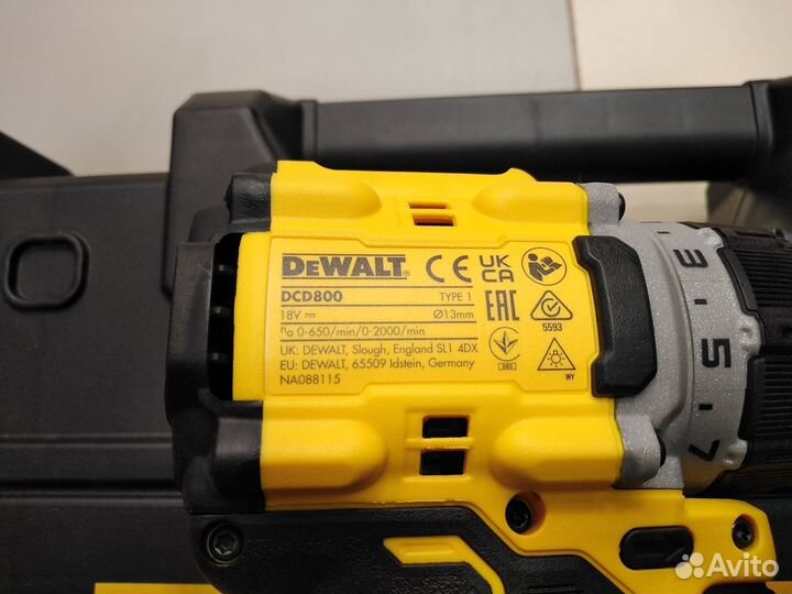 Акк. дрель шуруповерт 18В DCD800P2T dewalt