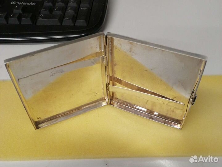 Портсигар серебряный, Италия