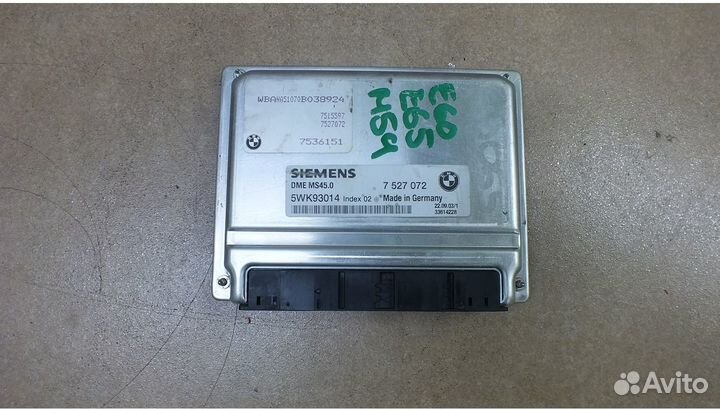 Блок управления двигателем бмв М54 e65