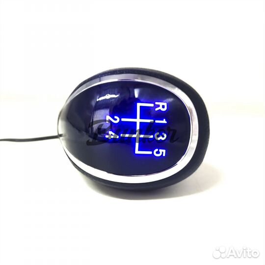 01421 Ручка кпп SalMan с подсветкой blue