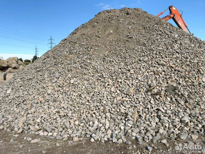 Щебень гравийный, все фракции