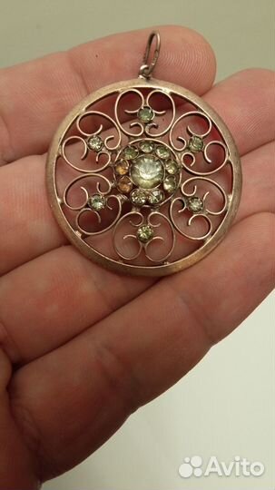 Брошки и подвески серебро СССР одним лотом