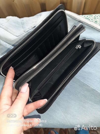 Мужской клатч из крокодиловой нат.кожи