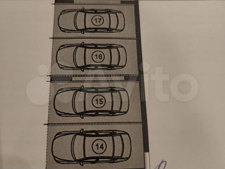 Машиноместо, 13 м²