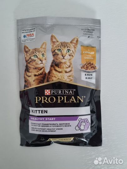 Влажный корм для котят Pro plan с курицей