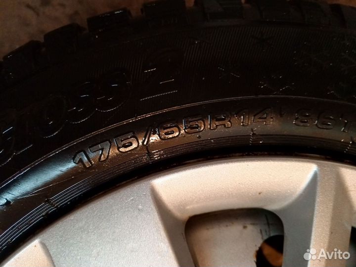 Зимние колеса r14 зимние на Ладу Гранту