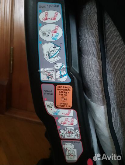 Автокресло 0-25 кг на платформе
