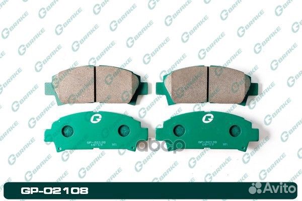 GP02108 G-brake Колодки тормозные дисковые GP02