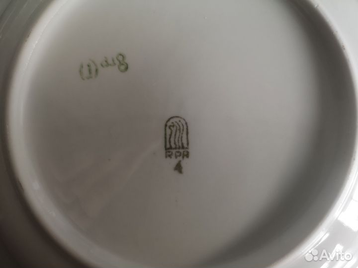Суповые тарелки Рижский фарфоровый завод, 6 шт