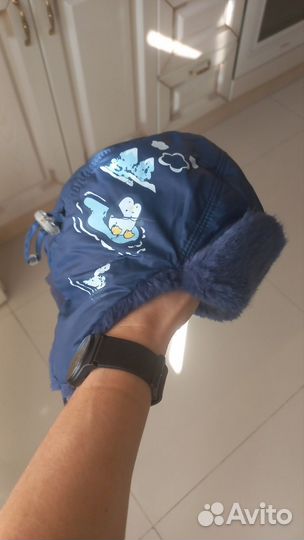 Шапка ушанка детская