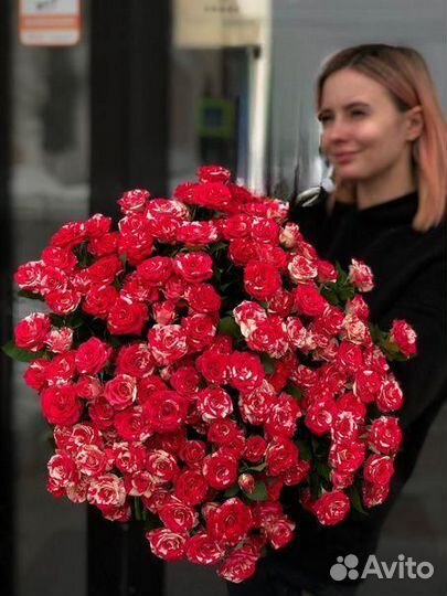 Букеты роз 5, 9, 15, 25, 51 шт цветы с доставкой