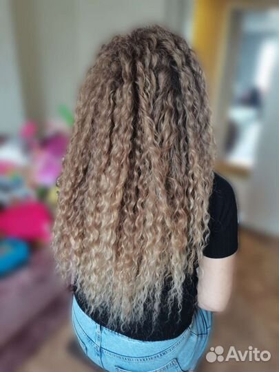 Наращивание афрокудри