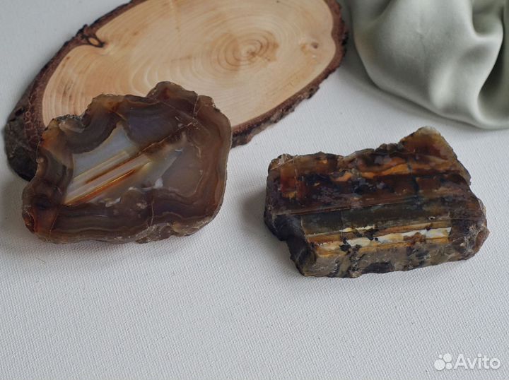 Агат камень минерал полированный срез