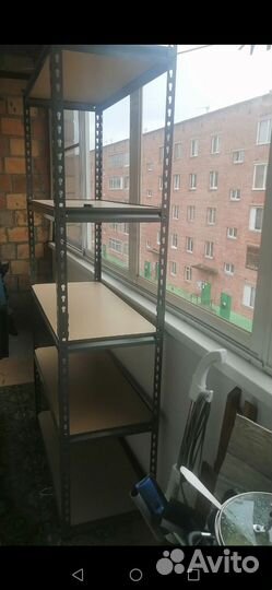 Стеллаж разборный металлический