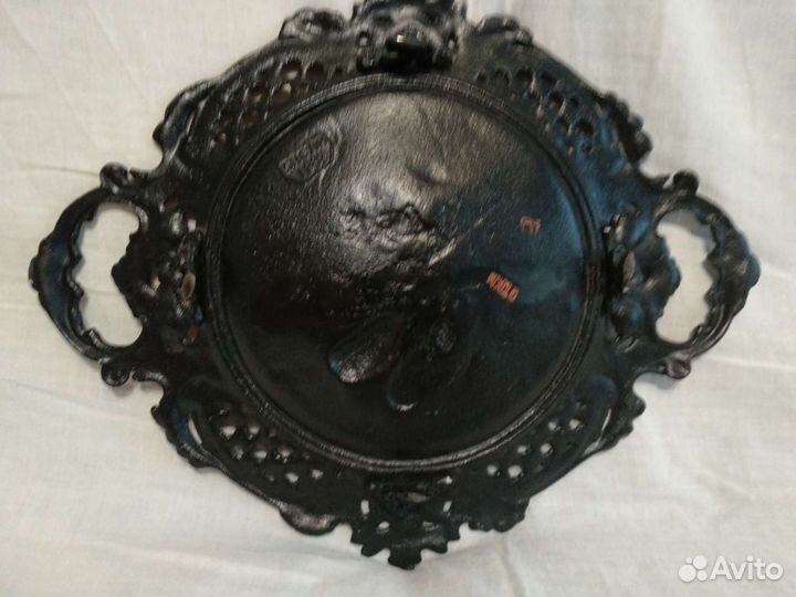 Блюдо чугунное литьё Касли 1982 отличное состояние