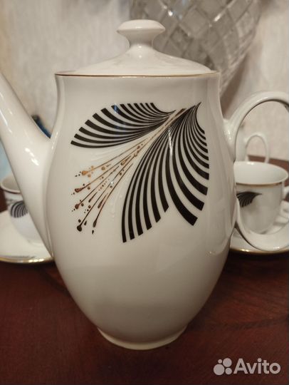 Изысканный кофейной сервиз Чехословакия