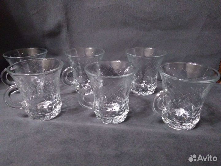 Прозрачные кофейные чашки