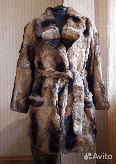 Полушубок из крашенного кролика