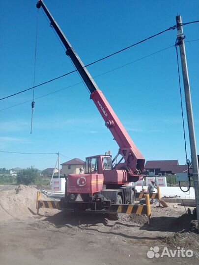 Аренда и услуги автокрана, 25 т, 25 м, с гуськом 7 м