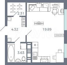 Квартира-студия, 30,2 м², 5/17 эт.