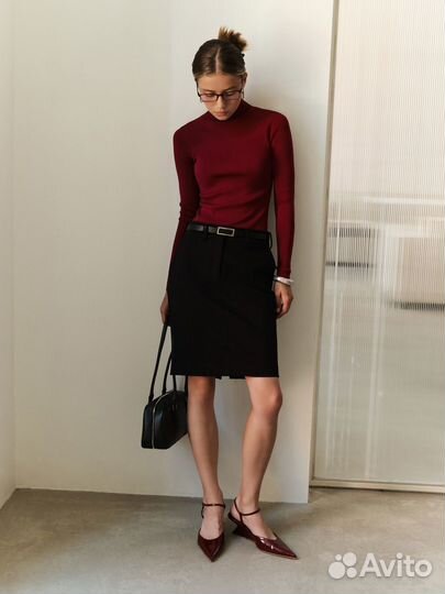 Водолазка винная бордовая М новая lichi