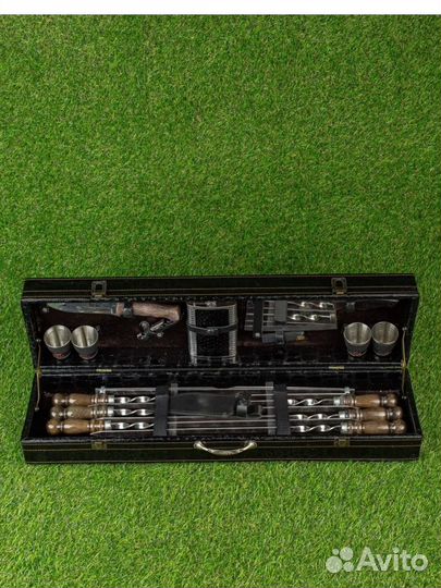 Шашлычный набор с флягой