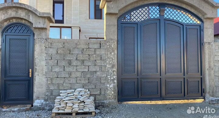 Ворота в Хасавюрте в стиле артдеко на заказ