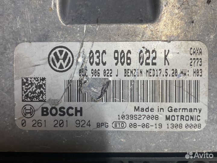 Эбу 03C906022K Golf 5,6 caxa 1.4tsi