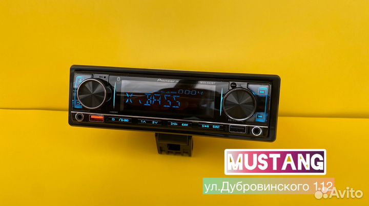 Магнитола 1 din pioneer.gb 4x60 с bluetooth