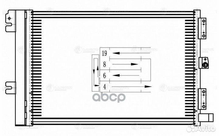 Радиатор кондиционера lrac0323 luzar