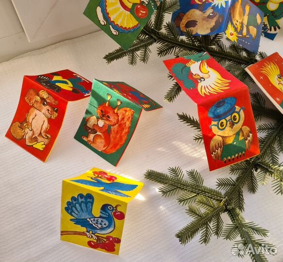 Новогодние елочные флажки СССР