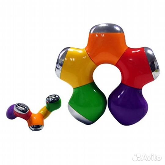 Разветвитель Hub USB 2.0 на 4 выхода - цветок