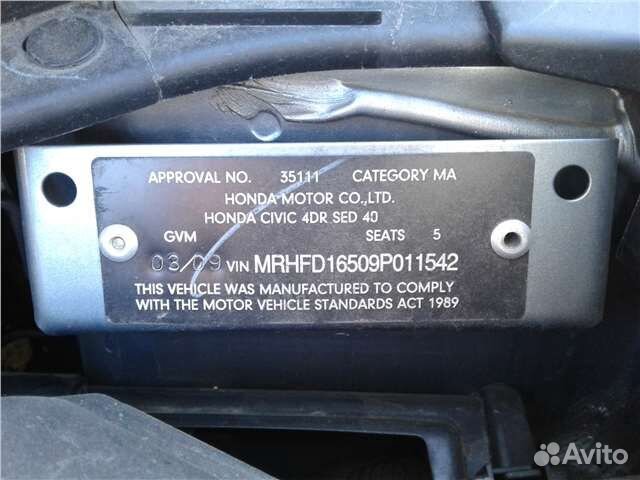 Разбор на запчасти Honda Civic