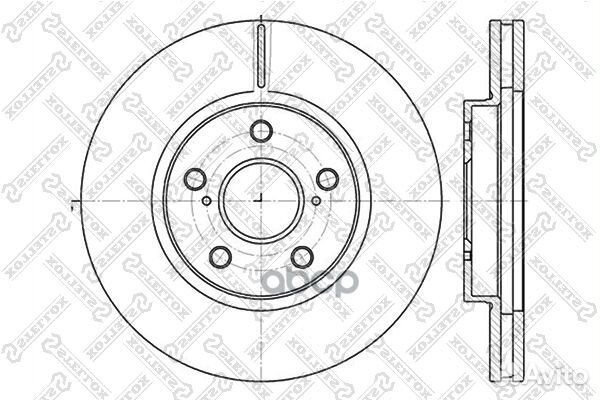 6020-4592V-SX диск тормозной передний Toyota C