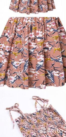 Платье летнее для девочки сарафан хлопок 2-3-4года