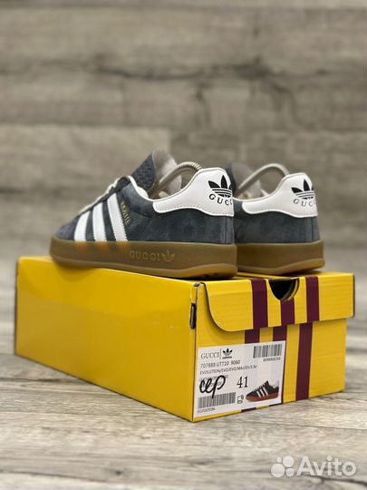 Кроссовки Adidas Gazelle Gucci Grey (41-45)