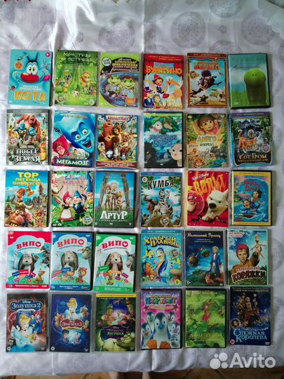 Dvd диски мультфильмы лотом