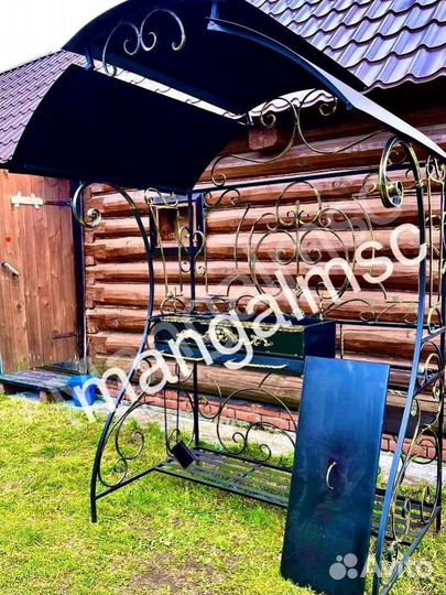 Кованные мангалы с крышей