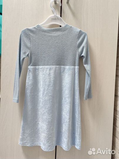 Платье серебряное 104