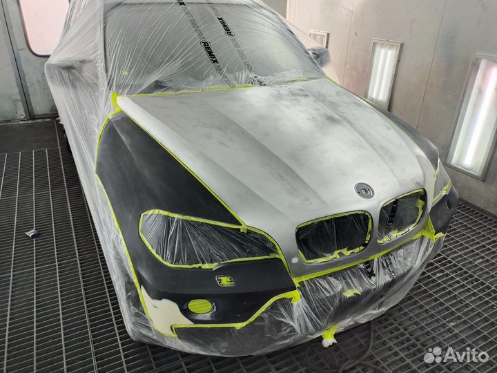 Кузовной ремонт и покраска авто в камере