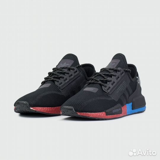 Кроссовки Adidas NMD R1 V2 Black / Reb Blue Ftwr