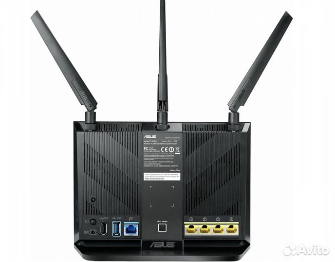 Wi-Fi роутер asus RT-AC86U, черный