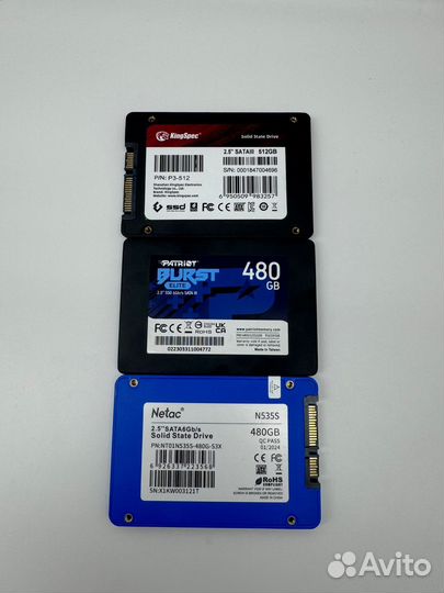 SSD 480Gb/512Gb опт