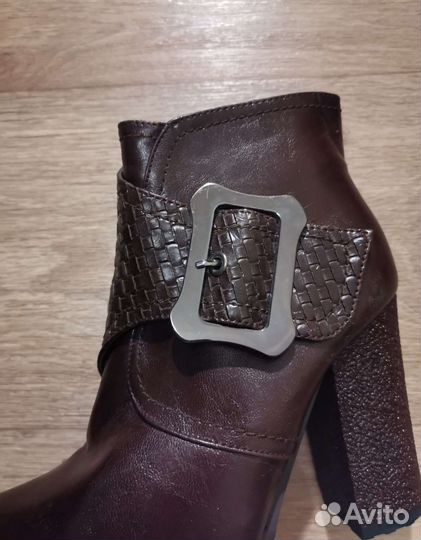 Ботильоны кожаные