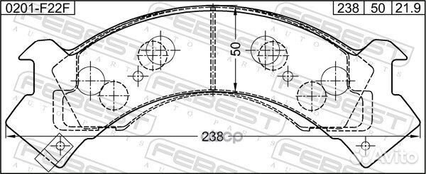 Колодки тормозные дисковые передние Isuzu