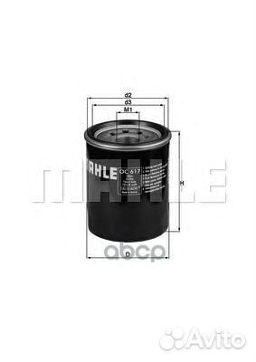 Фильтр масляный OC617 Mahle/Knecht