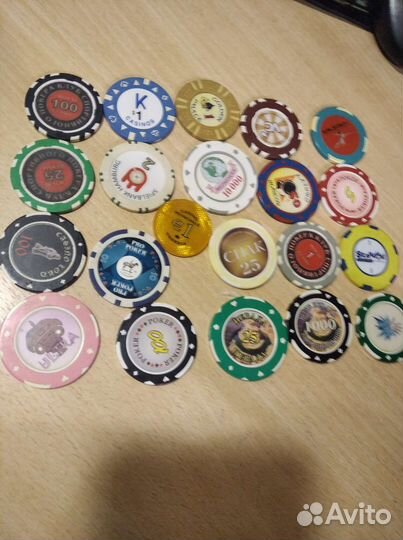Фишки, жетоны клубов,казино, игорных домов